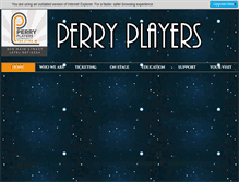 Tablet Screenshot of perryplayers.org